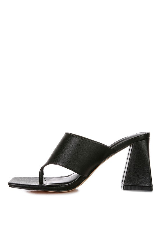 MUSE ME Block Heel Thong Sandal