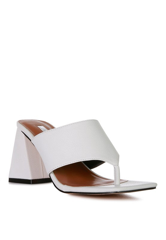 MUSE ME Block Heel Thong Sandal