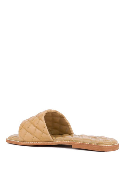 ODALTA Handcrafted Leather Quilted Flats