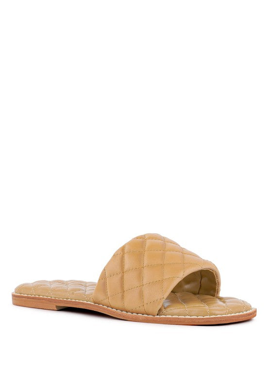 ODALTA Handcrafted Leather Quilted Flats