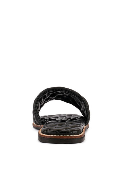 ODALTA Handcrafted Leather Quilted Flats