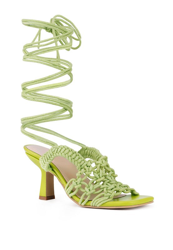 BEROE Braided Lace Up Sandal