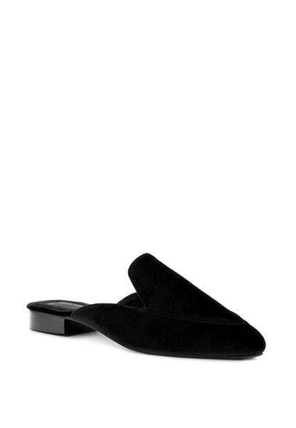 BATISTE Handcrafted Velvet Mules