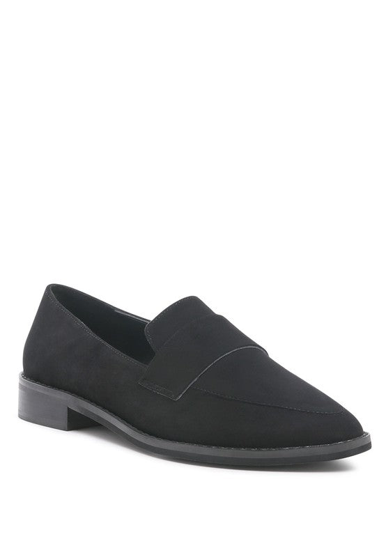 ZOFIA Genuine Suede Penny Loafers