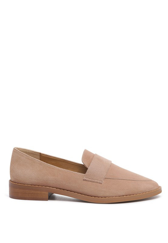 ZOFIA Genuine Suede Penny Loafers