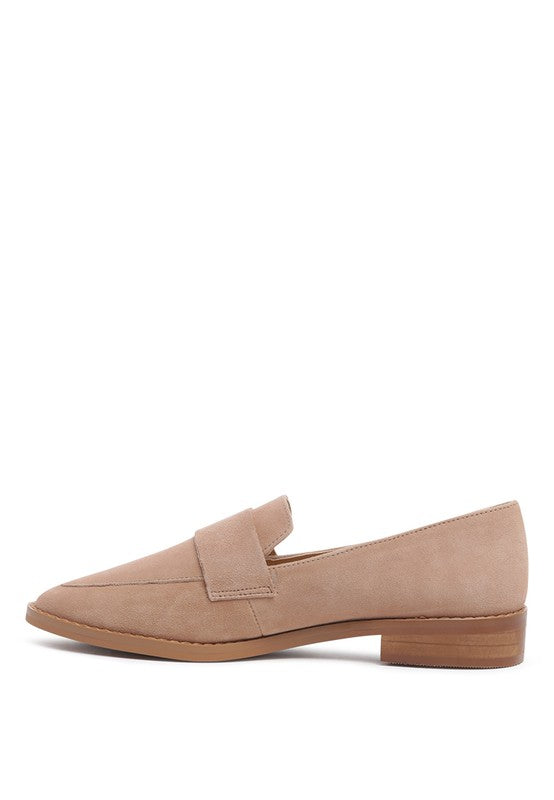 ZOFIA Genuine Suede Penny Loafers