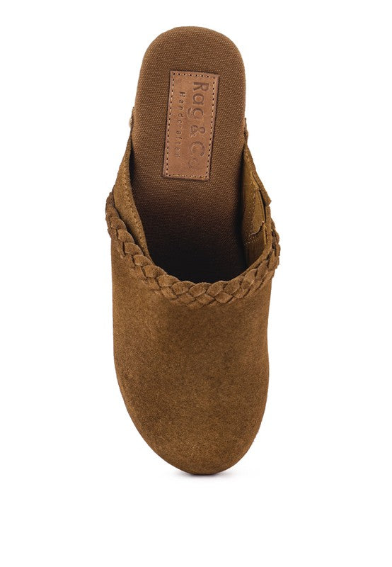 INCA Fine Suede Leather Clogs