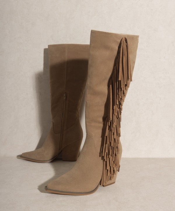 KKE Originals - OUT WEST - Knee-High Fringe Boot