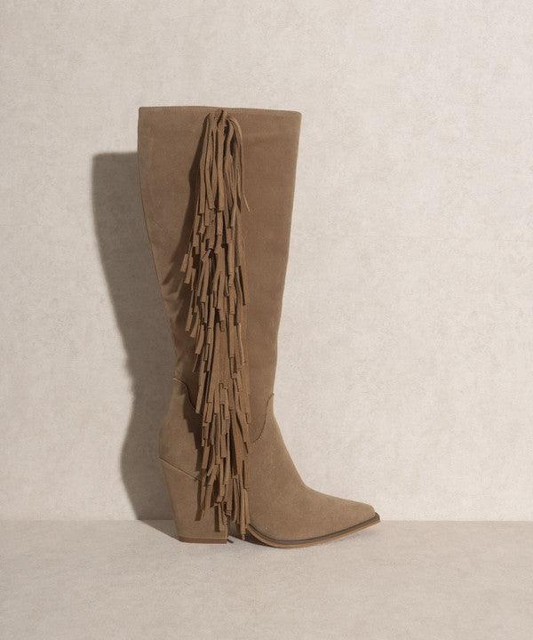 KKE Originals - OUT WEST - Knee-High Fringe Boot