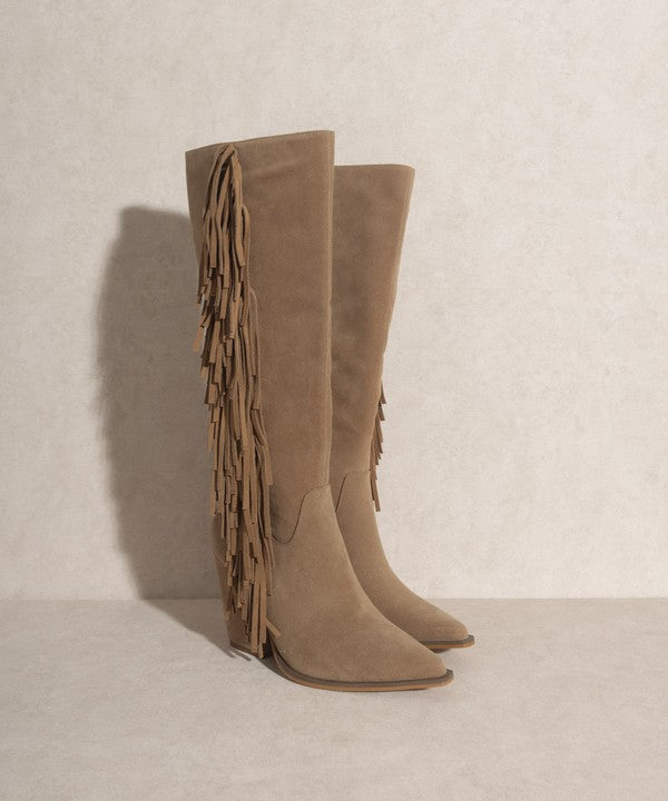 KKE Originals - OUT WEST - Knee-High Fringe Boot