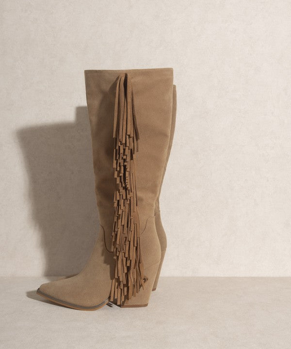 KKE Originals - OUT WEST - Knee-High Fringe Boot