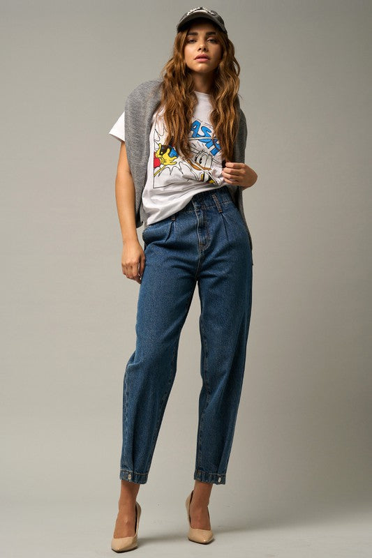 High Rise Balloon Jeans