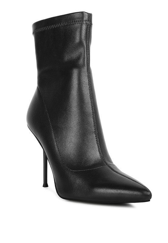 YOLO Stiletto Ankle Boot