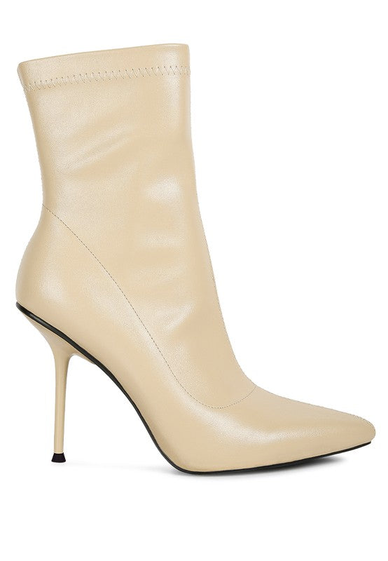 YOLO Stiletto Ankle Boot