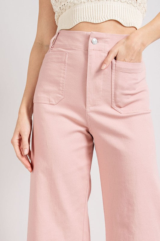 eesome Soft Washed Wide Leg Pants