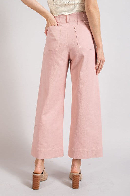 eesome Soft Washed Wide Leg Pants