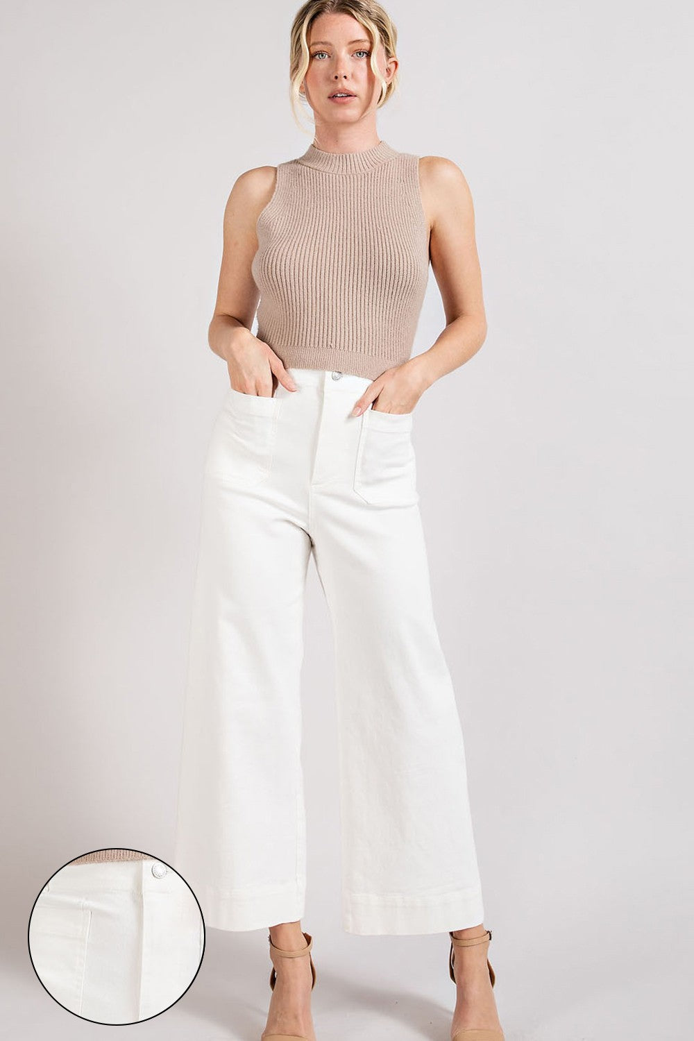 eesome Soft Washed Wide Leg Pants