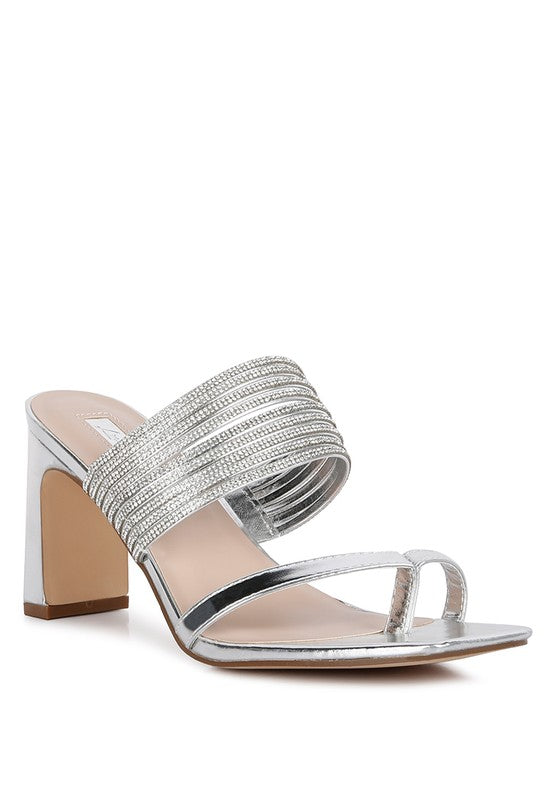 FOLLOW ME Mid-Block Heel Sandals