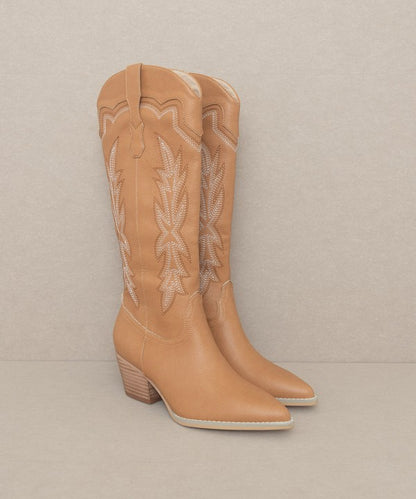 AINSLEY Embroidered Cowboy Boots