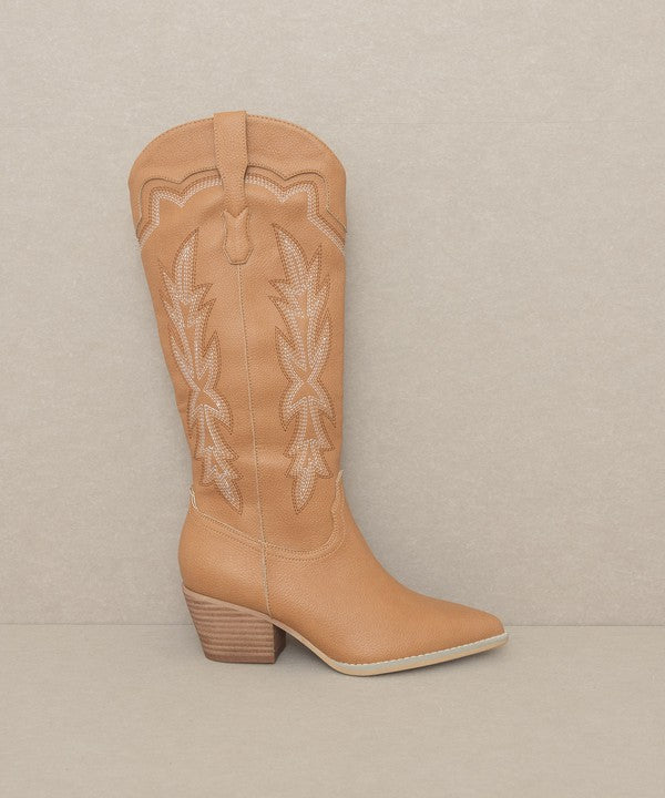 KKE Originals AINSLEY Embroidered Cowboy Boots