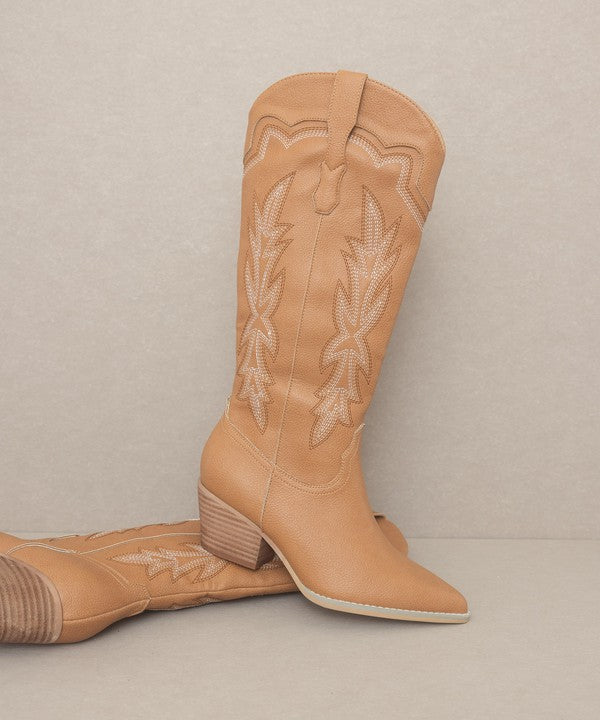 KKE Originals AINSLEY Embroidered Cowboy Boots