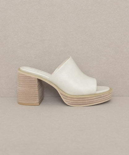 CAMILLE Platform Slide Heels