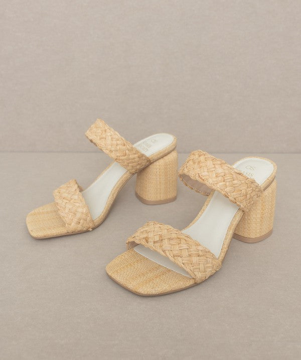 KKE Originals KAYLA Raffia Sandal Heels