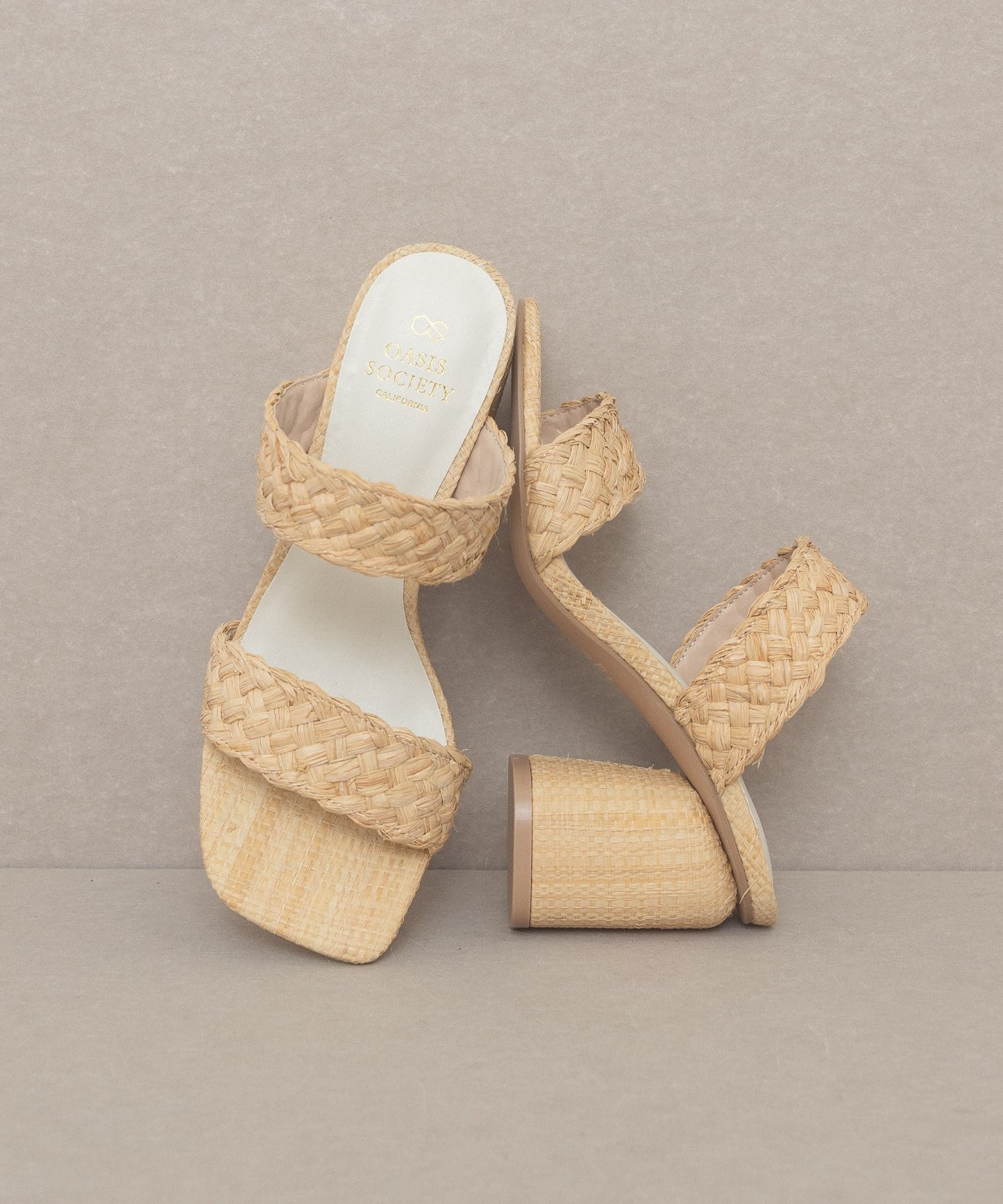 KKE Originals KAYLA Raffia Sandal Heels