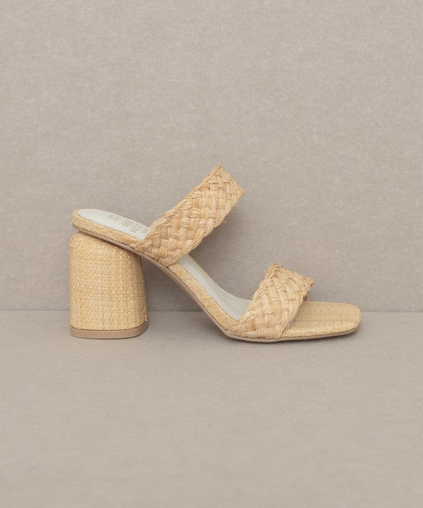 KKE Originals KAYLA Raffia Sandal Heels