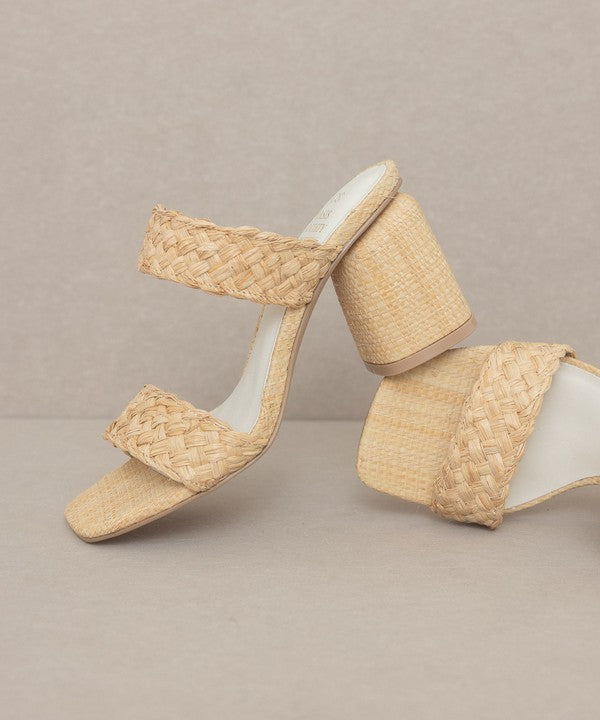 KKE Originals KAYLA Raffia Sandal Heels