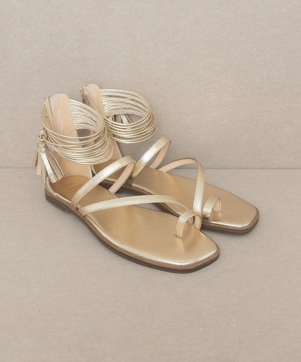 ABRIL Strappy Ankle Wrap Sandal