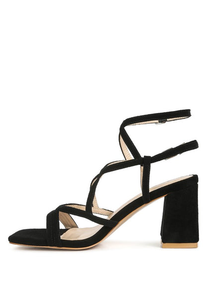 FIORELLA Strappy Block Heel Sandals