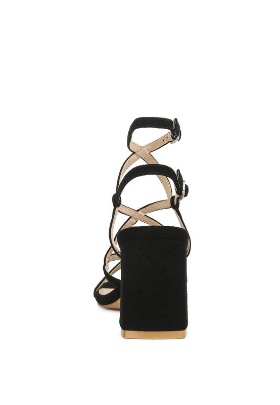 FIORELLA Strappy Block Heel Sandals