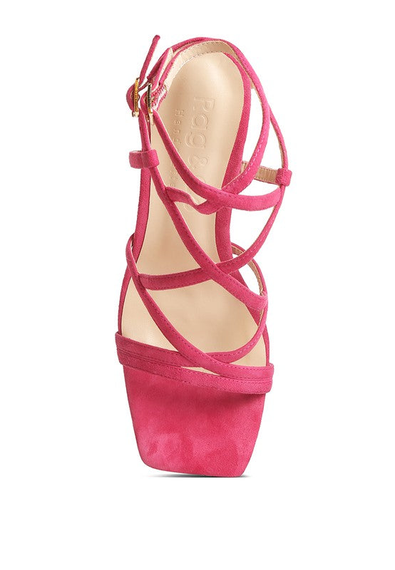 FIORELLA Strappy Block Heel Sandals