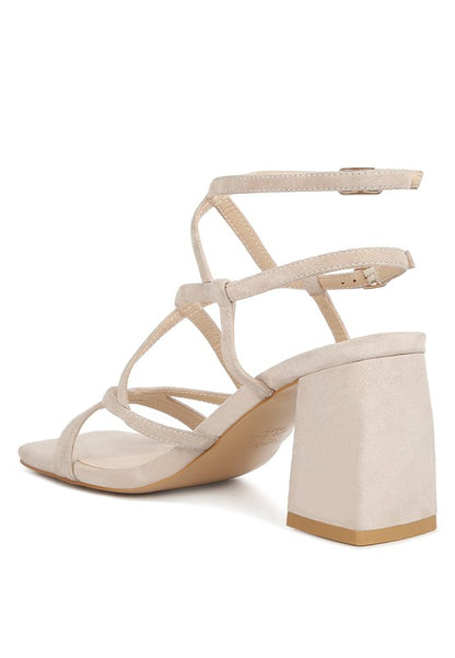 FIORELLA Strappy Block Heel Sandals