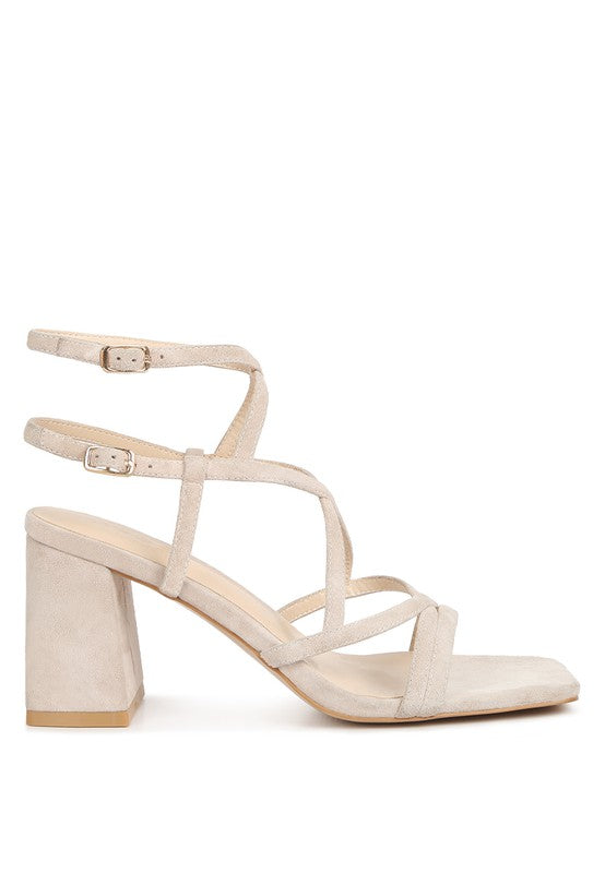 FIORELLA Strappy Block Heel Sandals