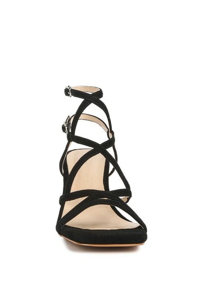 FIORELLA Strappy Block Heel Sandals