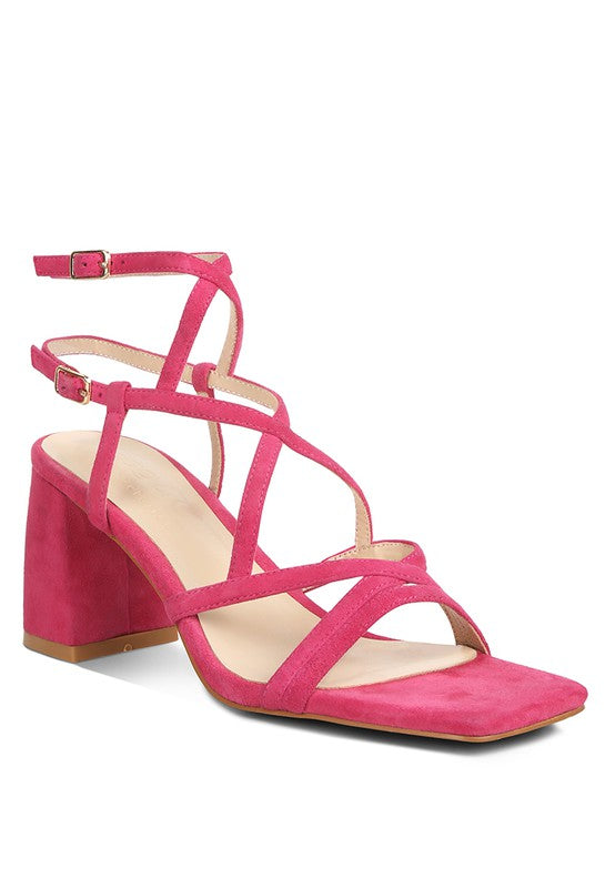 FIORELLA Strappy Block Heel Sandals