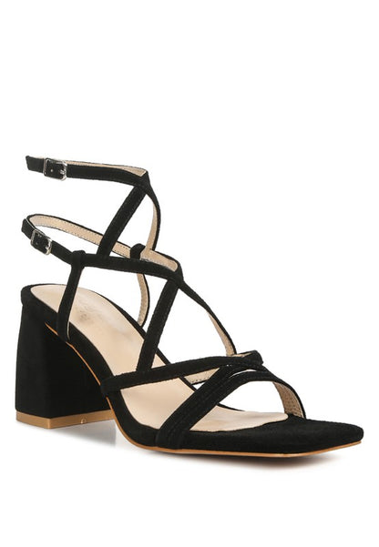 FIORELLA Strappy Block Heel Sandals