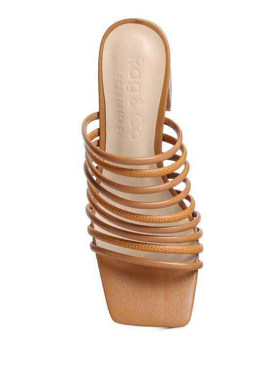 FAIRLEIGH Strappy Leather Sandals