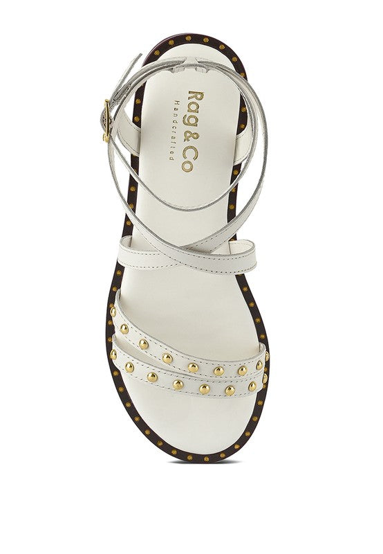 CORRIANE Stud Embellishment Strappy Sandals