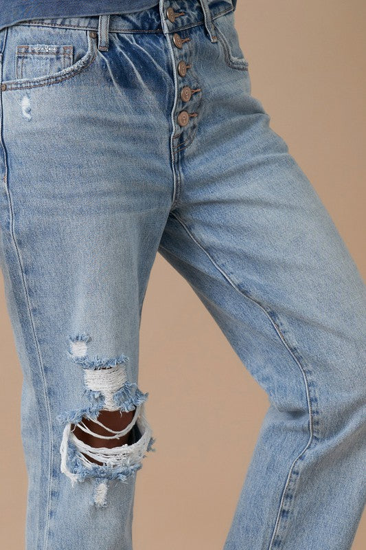 Rolled-Up Boyfriend Jeans