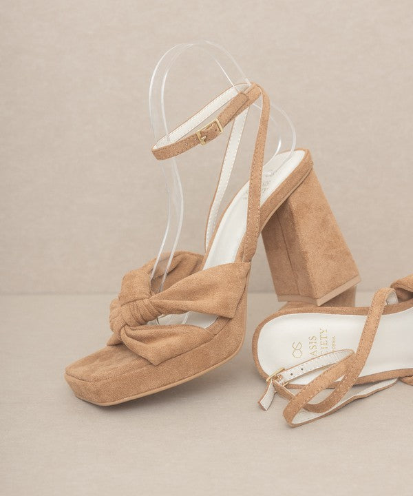 KKE Originals - ZOEY Knotted Band Platform Heels