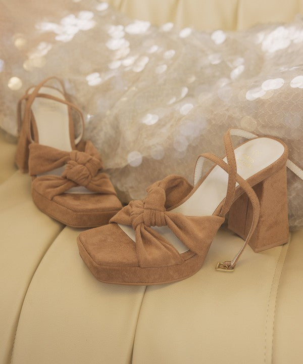 KKE Originals - ZOEY Knotted Band Platform Heels