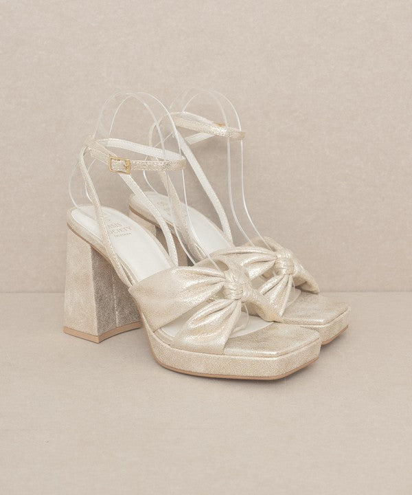 KKE Originals - ZOEY Knotted Band Platform Heels