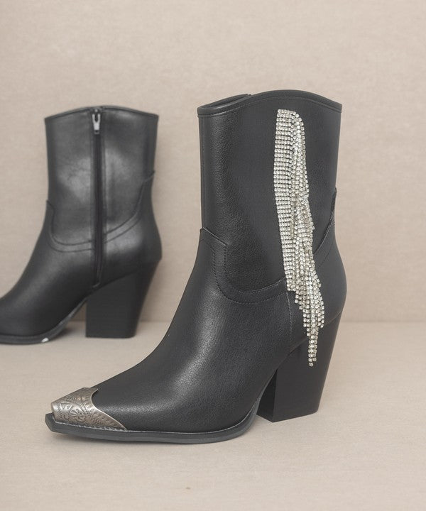 KKE Originals - KAI - Rhinestone Fringe Boots