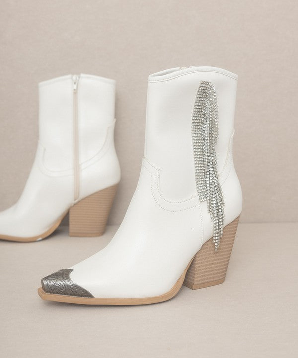 KKE Originals - KAI - Rhinestone Fringe Boots