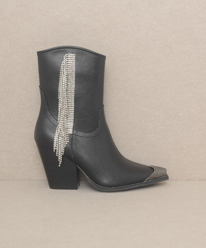 KAI Rhinestone Fringe Boots