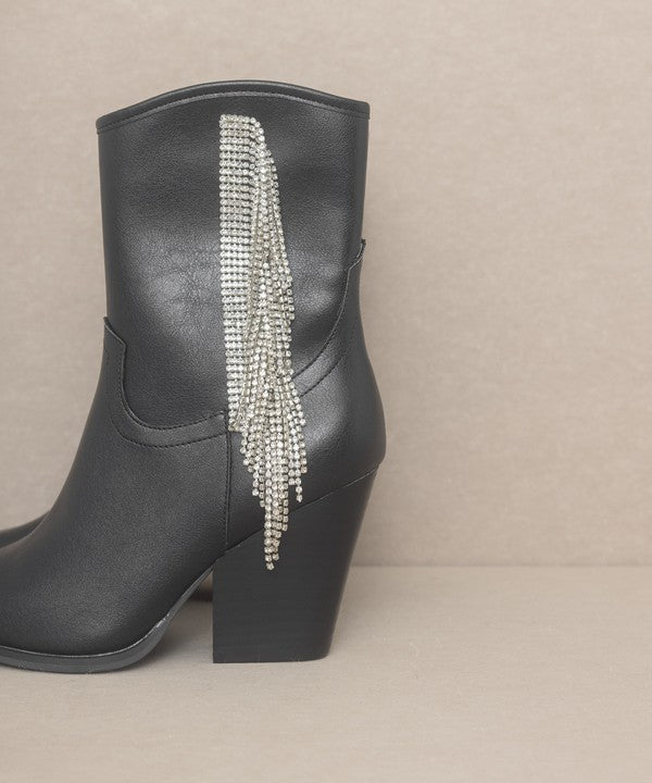 KKE Originals - KAI - Rhinestone Fringe Boots