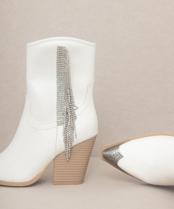 KKE Originals - KAI - Rhinestone Fringe Boots